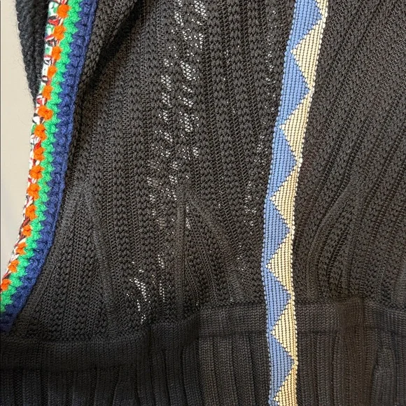 Byron Lars Black Embroidered Cardigan-NEW